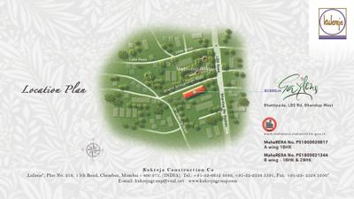 Image of 800 Sq.ft 2 BHK Apartment / Flat for sale in Tolaram Kukreja Gardens Wing B, Bhandup West, Mumbai for Rs. 16800000