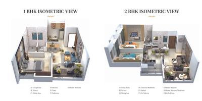Image of 1026 Sq.ft 2 BHK Apartment / Flat for sale in Chandrangan Revanta, Ambegaon Budruk, Pune for Rs. 7600000