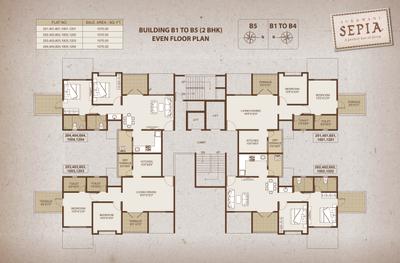 Image of 1005 Sq.ft 2 BHK Apartment / Flat for sale in Sukhwani Sepia 97 Sepia Phase III, Tathawade, Pune for Rs. 9500000