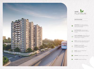 Image of 2277 Sq.ft 3 BHK Apartment / Flat for sale in Surpath Sharnam Platinum, PDPU Road, Gandhinagar for Rs. 11700000
