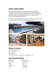 Sobha Infinia Phase 2B Block 4 W1 and Block 3 W2 Brochure 2