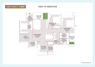 Image of 1601 Sq.ft 3 BHK Apartment / Flat for sale in SMP 6 Boulevard, Tathawade, Pune for Rs. 12700000