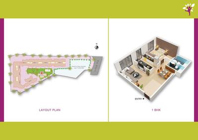 Image of 824 Sq.ft 2 BHK Apartment / Flat for sale in DSS Tivon Park, Ghatkopar West, Mumbai for Rs. 15500000