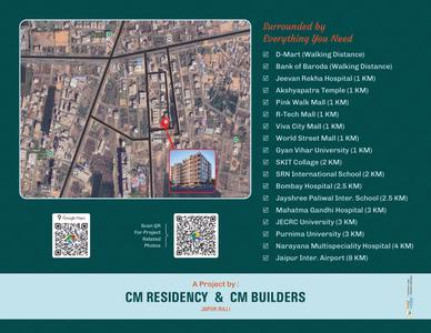Image of 1850 Sq.ft 4 BHK Apartment / Flat for sale in CM Town Square IV, Bambala, Jaipur for Rs. 10000000