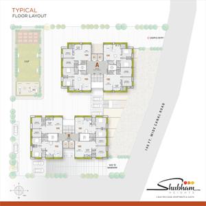 Image of 1233 Sq.ft 2 BHK Apartment / Flat for sale in Omkara Shubham Heights, Sima Nagar, Surat for Rs. 4500000