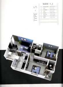 Image of 990 Sq.ft 2 BHK Apartment / Flat for sale in Laxmi Villa II, Nava Naroda, Ahmedabad for Rs. 3951000