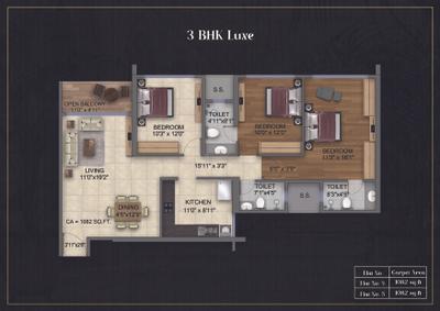 Image of 1381 Sq.ft 2 BHK Apartment / Flat for sale in Shree Jewel Crest, Nerul, Navi Mumbai for Rs. 25000000