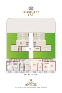Image of 750 Sq.ft 1 BHK Apartment / Flat for sale in Bhumikar Guru Anmol, Ulwe, Navi Mumbai for Rs. 7500000