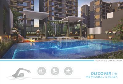 Image of 724 Sq.ft 2 BHK Apartment / Flat for sale in Gini Belvista, Dhanori, Pune for Rs. 7500000