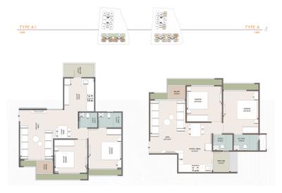 Image of 1080 Sq.ft 2 BHK Apartment / Flat for sale in Karma Ananya Allium, Tragad, Ahmedabad for Rs. 5800000
