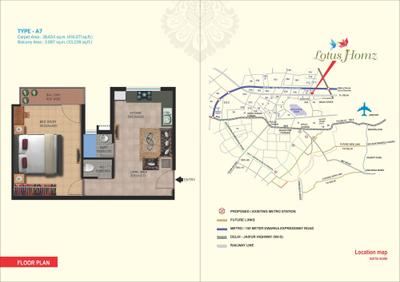 Image of 950 Sq.ft 2 BHK Apartment / Flat for sale in Lotus Homz, Sector 111, Gurgaon for Rs. 9500000