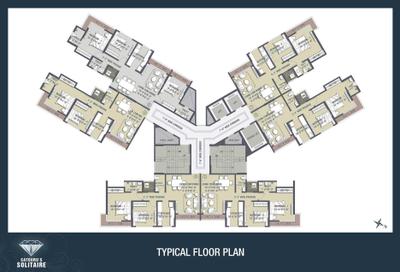 Image of 900 Sq.ft 2 BHK Apartment / Flat for sale in Satguru Solitaire, Kasarvadavali, Thane for Rs. 8800000