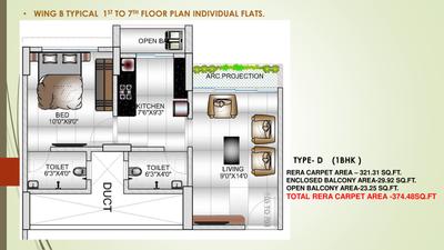 Image of 550 Sq.ft 1 BHK Apartment / Flat for sale in Satghare Viraj Residency, Palghar, Mumbai for Rs. 2250000