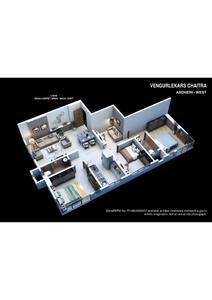 Image of 1000 Sq.ft 3.5 BHK Apartment / Flat for sale in Vengurlekars Chaitra, Andheri West, Mumbai for Rs. 28800000