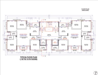 Image of 1938 Sq.ft 4 BHK Apartment / Flat for sale in Shreerang Speranza Wings, Palanpur, Surat for Rs. 11000000