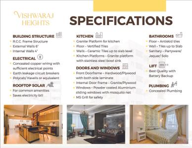 Image of 1400 Sq.ft 3 BHK Apartment / Flat for sale in Vishwaraj Heights, Indira Nagar, Nashik for Rs. 6500000