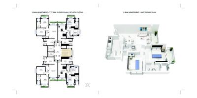 Image of 1550 Sq.ft 3 BHK Apartment / Flat for sale in Godrej Carmel, Jagatpur, Ahmedabad for Rs. 7300000