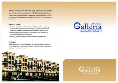 Image of 1578 Sq.ft 3 BHK Builder Floor for sale in Omaxe Galleria, Sector 14, Bahadurgarh for Rs. 9500000