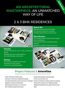 Image of 1550 Sq.ft 3 BHK Apartment / Flat for sale in Mokal Pushp Pinnacle, Kharghar, Navi Mumbai for Rs. 18000000