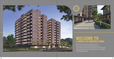 Image of 1314 Sq.ft 2 BHK Apartment / Flat for sale in Keshav Akshar Evoq, Tragad, Ahmedabad for Rs. 5986000