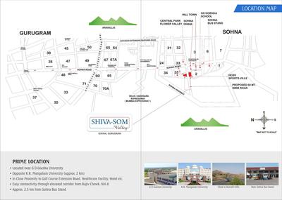 Image of 167 Sq.ft Residential Plot / Land for sale in Shiva Som Valley, Sector 35, Sohna for Rs. 23300000