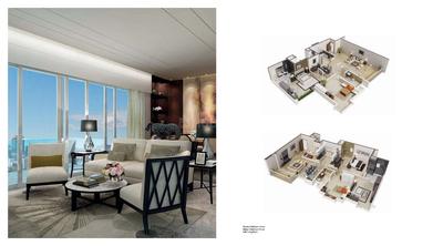 Image of 1900 Sq.ft 3 BHK Apartment / Flat for sale in RMZ Galleria Residences, Yelahanka, Bengaluru for Rs. 25900009