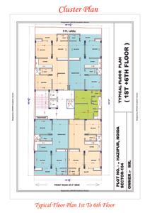 Image of 1550 Sq.ft 3 BHK Apartment / Flat for sale in GD Apartments, Sector 104, Noida for Rs. 9500000
