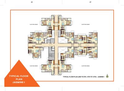 Image of 358 Sq.ft 1 BHK Apartment / Flat for sale in Lodha Violet E AND F, Taloja, Navi Mumbai for Rs. 3300000