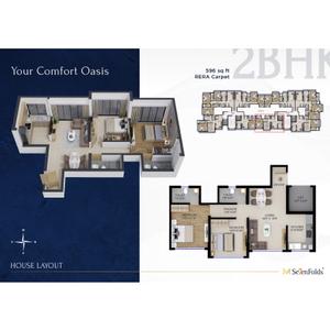 Image of 800 Sq.ft 2 BHK Apartment / Flat for sale in SevenFolds Minal And Madhavkunj, Vile Parle East, Mumbai for Rs. 32500000