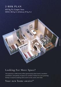 Image of 733 Sq.ft 2 BHK Apartment / Flat for sale in Starwing I Stay Tower E, Andheri East, Mumbai for Rs. 17600000