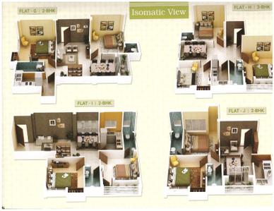 Image of 1200 Sq.ft 3 BHK Apartment / Flat for sale in Lim Residency, Entally, Kolkata for Rs. 11500000