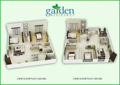 Image of 1089 Sq.ft 2 BHK Apartment / Flat for sale in TCH Garden Residency, Bommasandra, Bengaluru for Rs. 4500000