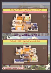 Image of 1035 Sq.ft 3 BHK Apartment / Flat for sale in Manishika Enclave Phase lll, Arra, Durgapur for Rs. 3524800