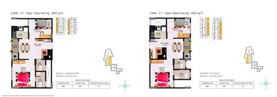 Image of 390 Sq.ft 1 BHK Apartment / Flat for sale in Jubliee Residences, Moolakazhani, Chennai for Rs. 2750000