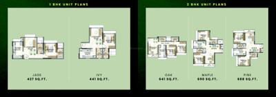Image of 810 Sq.ft 2 BHK Apartment / Flat for sale in Kanakia Greenberg, Panvel, Navi Mumbai for Rs. 8500000