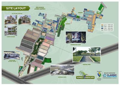Image of 1530 Sq.ft Residential Plot / Land for sale in Sumeet Landscape, Semariya 2, Raipur for Rs. 3825000