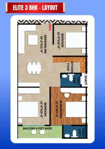 Image of 1050 Sq.ft 2 BHK Duplex for sale in Saraswati Landmark, Noida Extension, Greater Noida for Rs. 4500000