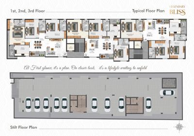 Image of 1792 Sq.ft 3 BHK Apartment / Flat for sale in Legendary Bliss, T Nagar, Chennai for Rs. 37644035