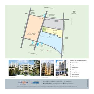Image of 1650 Sq.ft 3 BHK Apartment / Flat for sale in Signum Aristo, Maniktala, Kolkata for Rs. 21000000
