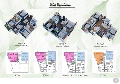 Image of 1073 Sq.ft 2 BHK Apartment / Flat for sale in Sree Krishna Enclave, Nagerbazar, Kolkata for Rs. 5700000