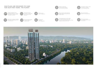 Image of 1504 Sq.ft 3 BHK Apartment / Flat for sale in Rustomjee Verdant Vistas Wing B, Thane West, Thane for Rs. 29900000