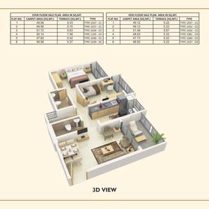 Image of 650 Sq.ft 1 BHK Apartment / Flat for sale in Anora Residency, Virar West, Virar for Rs. 4800000