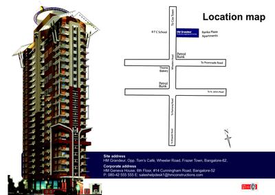 Image of 3300 Sq.ft 3 BHK Apartment / Flat for sale in HM Grandeur, Cox Town, Bengaluru for Rs. 80000000