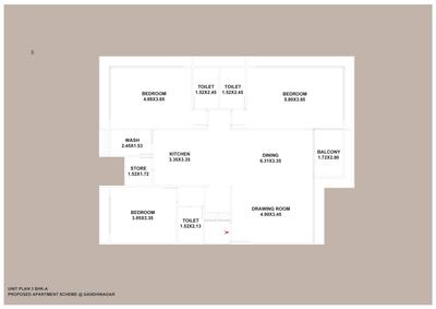 Image of 2763 Sq.ft 3 BHK Apartment / Flat for sale in Saharsh The Midas, Kudasan, Gandhinagar for Rs. 13508000
