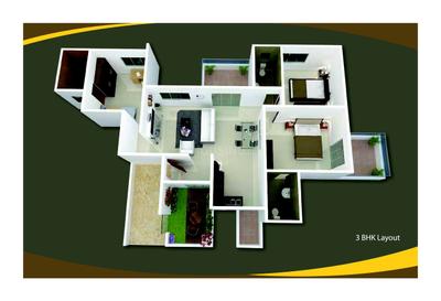 Image of 1729 Sq.ft 3.5 BHK Apartment / Flat for sale in KBD Aurelia, Baner, Pune for Rs. 21000000
