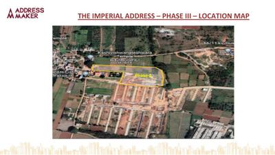 Image of 1500 Sq.ft Residential Plot / Land for sale in Address The Imperial Address Phase 3, Anekal, Bengaluru for Rs. 10950000