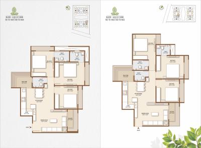Image of 1530 Sq.ft 3 BHK Apartment / Flat for sale in Shivanta, Sola, Ahmedabad for Rs. 9800000