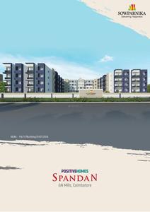 Image of 1144 Sq.ft 3 BHK Apartment / Flat for sale in Sowparnika Spandan, Nallampalayam, Coimbatore for Rs. 9500000