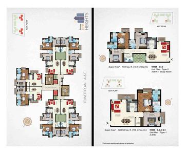 Image of 1650 Sq.ft 3 BHK Apartment / Flat for sale in Rohtas Icon Heights, Vrindavan Yojana, Lucknow for Rs. 9000000