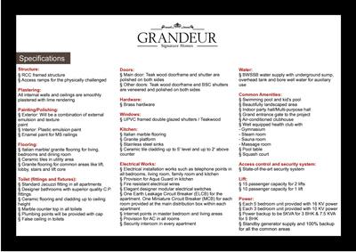 Image of 3300 Sq.ft 3 BHK Apartment / Flat for sale in HM Grandeur, Cox Town, Bengaluru for Rs. 80000000